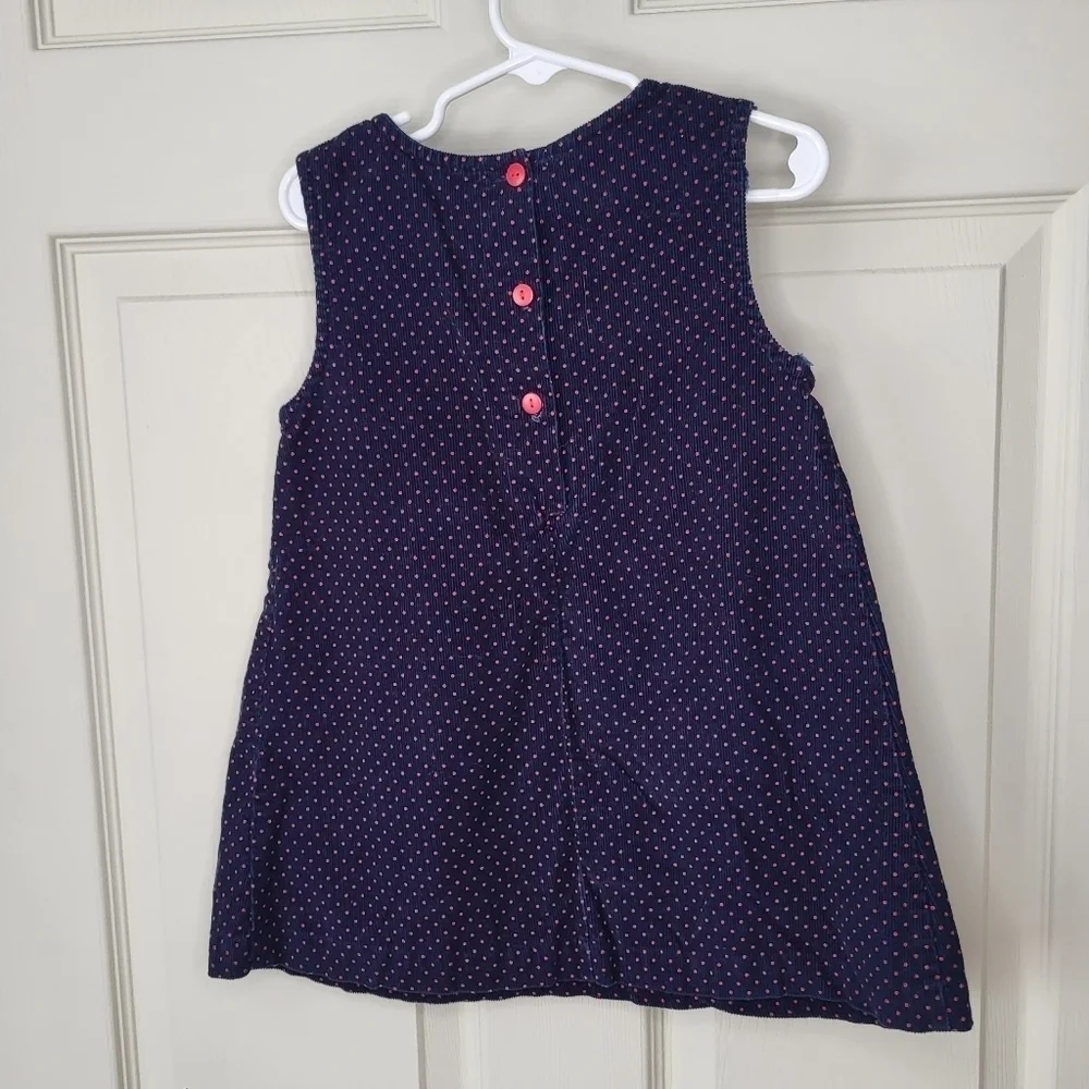 Samantha Says Toddler Girl Navy Blue‎ Corduroy Jumper Dress 4T